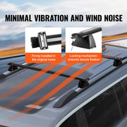 Bild in Galerie-Viewer laden, Amocart Roof Rack Cross Bars with Grooved Side Rails 200lbs Aluminum Crossbars with Locks for Rooftop Cargo Carrier Bag Luggage