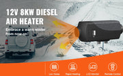Charger l'image dans la visionneuse de galerie, Amocart 8KW Diesel Air Heater Muffler Diesel Heater 12V Remote Control Diesel Parking Heater with LCD Switch for Car Truck Boat