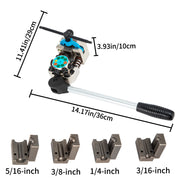 Charger l'image dans la visionneuse de galerie, Amocart Brake Line Flaring Tool 45° Double Flares for 3/16" 1/4" 5/16" 3/8" Tube Size Suitable for Soft Metal of Copper Lines