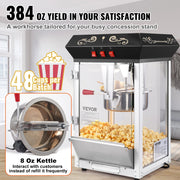 Bild in Galerie-Viewer laden, Amocart Popcorn Popper Maker Machine 8 Oz Kettle Makes 48 Cups per Batch Countertop Includes 4 Scoops Movie Theater Style