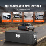 Charger l'image dans la visionneuse de galerie, Amocart Heavy Duty Aluminum Truck Bed Tool Box, Diamond Plate Tool Box with Side Handle and Lock Keys for Pickup, Truck Bed, RV
