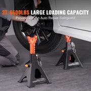 Bild in Galerie-Viewer laden, Amocart Jack Stands 3/6 Ton Capacity Car Jack Stands Double Locking Adjustable Height for lifting SUV Pickup Truck Car UTV ATV