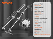 Charger l'image dans la visionneuse de galerie, Amocart SFC 2PCS Linear Guide Rails SFC16 SFC20 1000/2000mm & 4 Slide Blocks High Load-Bearing for DIY CNC Routers Lathes Mills