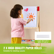 Load image into Gallery viewer, Amocart 32PCS Kids Drawing Board Painting Accessories with Chalks Dry-Erase Markers & Paper Kit for Desktop/Standing Art Easel