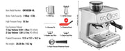 Charger l'image dans la visionneuse de galerie, Amocart Espresso Machine with Grinder 15 Bar Semi-Automatic Espresso Coffee Maker with Milk Frother Steam Wand