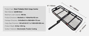 Bild in Galerie-Viewer laden, Amocart 47/53/60 in Hitch Cargo Carrier 400/500lb Capacity Trailer Hitch Mount Aluminum Cargo Basket for Truck Pickup Camping
