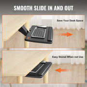 Bild in Galerie-Viewer laden, Amocart Keyboard Tray under Desk Adjustable Height & Angle Keyboard Tray Slide out & Holder for Typing in Home and Office Work