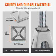 Load image into Gallery viewer, Amocart 4 Pack RV Stabilizer Jack 6000 Lbs Aluminum RV Leveling Jack Stack Jacks for RV Travel Trailer Camper Single Screw Jack