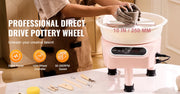 Charger l'image dans la visionneuse de galerie, Amocart Pottery Wheel 11inch Pottery Forming Machine Direct Drive Ceramic Wheel 450W Electric Wheel for Pottery with Foot Pedal