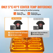 Charger l'image dans la visionneuse de galerie, Amocart 12x15In Heat Press Machinine Multifunctional Clamshell Printer Digital Heat Press Transfer Machine Sublimation Machine