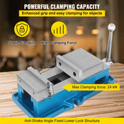 Bild in Galerie-Viewer laden, Amocart 5" Super-Lock Vise For NC/CNC Machines Bench Clamp Vise High Precision, CNC Lockdown Vise Drilling 125mm Width CNC 24KN