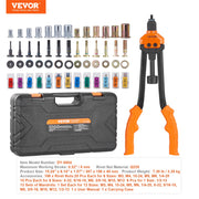 Charger l'image dans la visionneuse de galerie, Amocart 14" 16" Rivet Nut Tool Rivnut Tool Kit with Metric and SAE Mandrels 70PCS/186PCS Rivet Nuts With Rugged Carrying Case