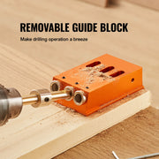 Charger l'image dans la visionneuse de galerie, Amocart 30 Pcs Pocket Hole Jig Kit Adjustable & Easy to Use Pocket Hole Jig System with Step Drills Wrenches Drill Stop Rings