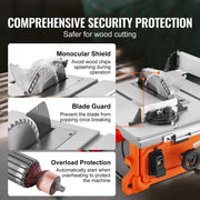 Load image into Gallery viewer, 【From China】Amocart Table Saw 10-inch 8-Amp 25-in Max Rip Capacity 40T Blade Portable Compact For Jobsite DIY Woodworking, Furn