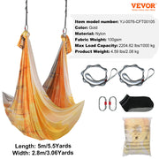 Charger l'image dans la visionneuse de galerie, Amocart 5.5 Yards Aerial Yoga Hammock & Swing Nylon Fabric Full Rigging Hardware for Antigravity Yoga Fitness Bodybuilding