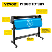 Charger l'image dans la visionneuse de galerie, Amocart 53Inch Vinyl Cutter Plotter Machine 1350mm Vinyl Cutting Plotter Signmaster LCD Screen for DIY Advertising Label Making