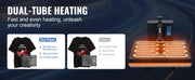 Charger l'image dans la visionneuse de galerie, Amocart Heat Press Machine 15"x15"/ 16"x20" /16"x24" Sublimation Printer Manual Clamshell Transfer on DIY T-shirt Pillow