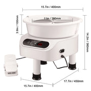 Load image into Gallery viewer, Amocart Pottery Wheel 11inch Pottery Forming Machine Direct Drive Ceramic Wheel 450W Electric Wheel for Pottery with Foot Pedal