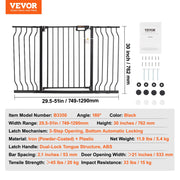 Charger l'image dans la visionneuse de galerie, Amocart Baby Gate 28/30/36 Inches High Dog Gate Easy Step Walk Thru Child Pet Security Pressure Mount Kit Wall Cups Doorways