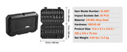 Bild in Galerie-Viewer laden, Amocart Drive Impact Socket Set Deep Shallow Socket Set CR-V Alloy Steel Auto Repair Easy-to-Read Size Markings Storage Case