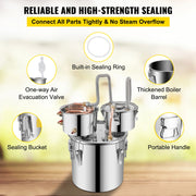 Charger l'image dans la visionneuse de galerie, Succebuy 12/30L Alcohol Brewing Distiller DIY Moonshine Apparatus Stainless Steel Still Whisky Beer Brandy Home Appliance