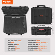 Charger l'image dans la visionneuse de galerie, Amocart Hard Pistol Cases w/ Pre-cut PU Foam Lining Waterproof Dustproof Hard Gun Case for 1/2/5/6 Pistol Lockable Pistol Case