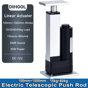 Load image into Gallery viewer, DHLA1300-A2 DC12V linear actuator 100MM~1000MM stroke 15kg/30kg/40kg/80kg load 10mm/s~66mm/s 30W electric lifting motor