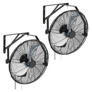 Load image into Gallery viewer, Amocart Wall Mount Fan 18/20 in Wall Mounted Hanging Fan with IP44-rated Protection 3-Speed Long Airflow Distance for Industry
