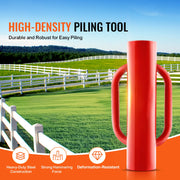 Charger l'image dans la visionneuse de galerie, Amocart Fence Post Driver with Handle Pole Pounder Heavy Duty Carbon Steel Hand Post Rammer Fencing Hole Digger for Channel