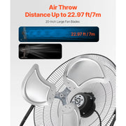 Charger l'image dans la visionneuse de galerie, Amocart Floor Fans 3 Speeds High Velocity Heavy Duty Industrial Fan 4800 CFM 360° Adjustable Tilt for Gym Home Commercial Shop