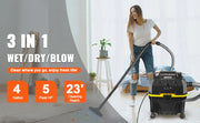 Charger l'image dans la visionneuse de galerie, SucceBuy Portable Wet and Dry Vacuum Cleaner 15L For Car & Home Appliance 1200W Power Strong Suction Vacuum Cleaner & Air Blower