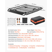 Charger l'image dans la visionneuse de galerie, Amocart Roof Rack Basket 64x39x4.1" Universal Rooftop Cargo Carrier Anti-Rust Alloy Steel Car Top Luggage Holder for SUV Truck