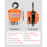 Charger l'image dans la visionneuse de galerie, Amocart Hand Chain Hoist Manual Chain Block with Upgrade G80 Galvanized Chain 10 ft/20ft Lifting Height Pulley Hoist for Garage