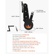 Bild in Galerie-Viewer laden, Amocart 1000lbs Trailer Mover Dolly Manual or Electric Wrench Drive with 2in & 2-5/16in Replaceable Hitch Balls for Moving Boat