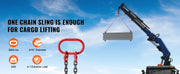 Bild in Galerie-Viewer laden, SucceBuy 3T 5ft Lifting Sling Chain 5/16 inch G80 Lifting Chains with 2 Leg Grab Hooks for Engine Hoist Engine Lift Chain