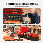 Bild in Galerie-Viewer laden, Amocart 48pcs Parts Storage Bins Wall Mounted Garage Containers with Wall Panels Tool Organizer for Nuts Bolts Screws Nails