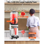 Charger l'image dans la visionneuse de galerie, Succebuy 15L Commercial Frozen Drink Maker Single Tank Slushy Machine,Slushie Maker for Home Party Restaurants Cafe Bars
