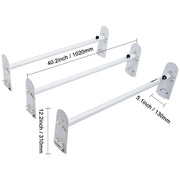 Load image into Gallery viewer, Amocart Van Roof Ladder Rack 2/3 Bars Alloy Steel Roof Racks 500/750 LBS Capacity Rain-Gutter Roof Rack Van Ladder Rack for Van