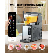 Charger l'image dans la visionneuse de galerie, Amocart Slushie Machine No Ice Needed Slushy Machine Frozen Drink Maker w/ Single Tank Margarita Machine for Frozen Margaritas
