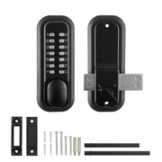 Bild in Galerie-Viewer laden, Amocart Mechanical Keyless Entry Door Lock 14 Digit Keypad Outdoor Gate Door Locks Set with Surface-mounted Latch Door Lock