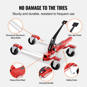 Charger l'image dans la visionneuse de galerie, Amocart Wheel Dolly Heavy Duty Vehicle Positioning Ratchet Tire Jack Max Capacity 1500 Lbs Car Dolly for Car Auto Repair Moving