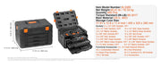 Bild in Galerie-Viewer laden, SucceBuy Mechanics Tool Set and Socket Set 1/4" 3/8" 1/2" Drive Deep Standard Sockets 450 Pcs SAE and Metric Mechanic Tool Kit