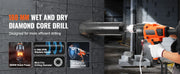 Load image into Gallery viewer, SucceBuy 2000W/2600W Handheld Core Drill Machine Drilling Diameter Wet&Dry Diamond Core Drill Rig Rugged Concrete Core Drill