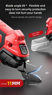Load image into Gallery viewer, Cordless Electric Scissors 2 Blades Portable 4V Shears for Fabric Cloth Leather Cardboard Carpet DIY USB Cutting Tool 11000RPM