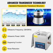 Bild in Galerie-Viewer laden, Amocart 10L 30L Ultrasonic Cleaner 28/40khz Dual Frequency Digital Portable Washing Machine Ultrasound Cleaner Home Appliance