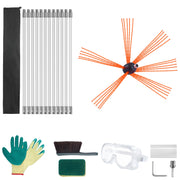 Load image into Gallery viewer, Amocart 23/26/30/33/39ft Chimney Sweep Kit w/ Reinforced Nylon Flexible Rods Ergonomic Chimney Cleaning Brush 360-Degree Brush