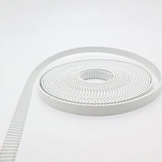 Load image into Gallery viewer, HTD 3M Open Synchronous Belt PU 3M Timing Belt Width 6/10/15mm~40mm Polyurethane Steel PU White Black HTD3M Open Belt Cut Length