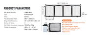 Bild in Galerie-Viewer laden, Amocart Free Standing Dog Gate Freestanding Pet Gate 3 Panels Foldable Dog Gate for Narrow Passageways Expandable Dog Barrier