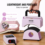Charger l'image dans la visionneuse de galerie, Amocart Hat Press Machine Mini Hat Heat Press for Caps Cap Heat Press Machine Safety Base and Glove Automatic Shut-Off Purple