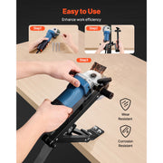 Bild in Galerie-Viewer laden, Amocart Lawn Mower Blade Sharpener 15° - 45° Adjustable Lawnmower Blade Sharpening Tool Compatible with Most Angle Grinders
